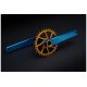 BIELAS GARBARUK XC CRANKSET (175MM, BIELA BLUE, CIERRE GOLD)