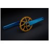 BIELAS GARBARUK XC CRANKSET (175MM, BIELA BLUE, CIERRE GOLD)