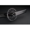 BIELAS GARBARUK XC CRANKSET (175MM, BIELA BLACK, CIERRE SILVER)