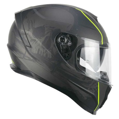 CASCO CGM INTEGRAL 321S ATOM SKULL NEGRO MATE-AMAR