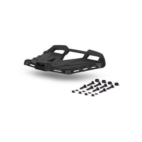 Base de aluminio negro para baules SHAD Terra Black (incluye tornillos)D1BTRPA2