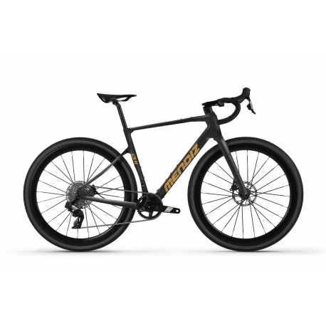 Bicicleta gravel carbono mendiz G11 AM.06*2 Negro mate-oro