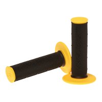Puños compuestos dobles RFX Pro Series con centro negro (negro/ amarillo)