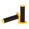Puños compuestos dobles RFX Pro Series con centro negro (negro/ amarillo)