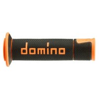 Puños DOMINO A450 Street Racing negro-naranja