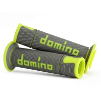 Puños DOMINO A450 Street Racing gris-amarillo