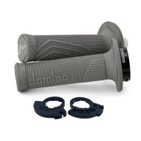 Puños DOMINO D-Lock con anillo monocable gris