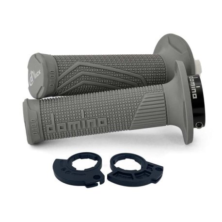 Puños DOMINO D-Lock con anillo monocable gris