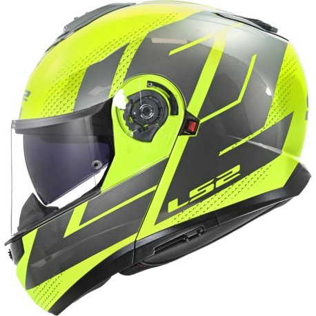 CASCO LS2 MODULAR FF908 STROBE II CODE GRIS-AMARILLO