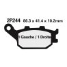 Juego pastillas de freno NISSIN 2P244ST Tra. V-Strom/Bandit 650