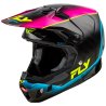 Casco FLY RACING Formula CC L.E. Underglow - Gris / Rosa / Azul