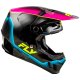 Casco FLY RACING Formula CC L.E. Underglow - Gris / Rosa / Azul