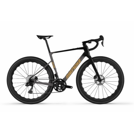Bicicleta gravel mendiz G12.02X2 Negro-gris mate ruedas carbono