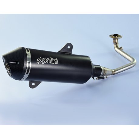 ESCAPE POLINI Maxi-Scooter Exhaust - Black Aluminium SYM SYM CRUISYM 125I 4T ABS 2018-2020