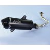 ESCAPE POLINI Maxi-Scooter Exhaust - Black Aluminium SYM SYM CRUISYM 125I 4T ABS 2018-2020