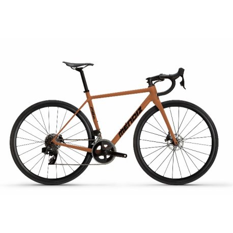 bicicleta mendiz F8SL.02 Ultegra di2 marron tierra mate-negro