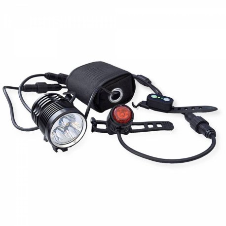 Luces del. y tras. TKX - Bat. 7.4V/6600mAH (2/7 h) - 3Cree hiperlum. 3000 lum