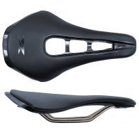 Sillín MTB TKX Korell antiprostático rail titanio - 257x140mm