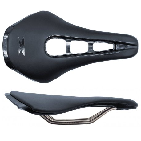 Sillín MTB TKX Korell antiprostático rail titanio - 257x140mm