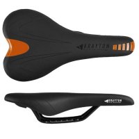 Sillín MTB Krayton para niño CP Rail - 245x135mm negro-naranja