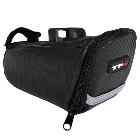 Bolsa tras para debajo del sillín PVC con reflectante y anclaje rápido - Talla L