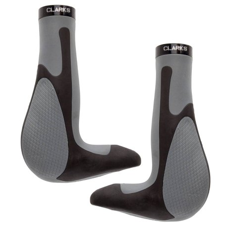 Par de puños MTB/City goma y aluminio ergonómicos con acople integrado - 130mm