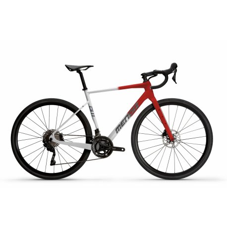 Bicicleta gravel mendiz G11SB.06X2.ROJO MATE-BLANCO MATE LETRAS GRAFITO