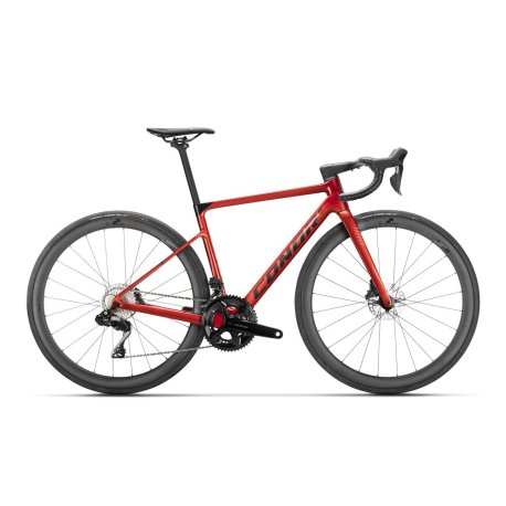 Bicicleta conor wrc volcano Di2 105 rojo 2025