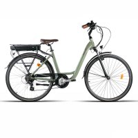 E-BIKE CTB 28" ALUMINIO COLOR VERDE 7VEL VBRAKE JL-WENTI