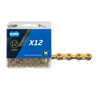 CADENA 12 VELOCIDADES, KMC X12 1/2"1/128" 126L GOLD