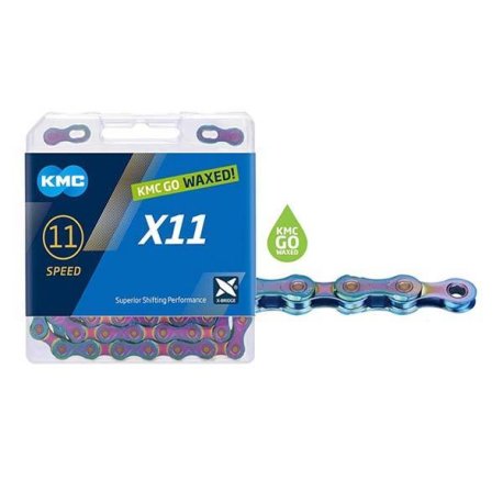 CADENA 11 VELOCIDADES, KMC X11 1/2"1/128" 118L AURORA