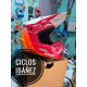 Liquidacion casco cross answer ar3 rojo-naranja-blanco talla L