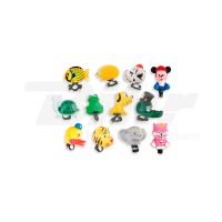 Caja de 12 bocinas infantiles surtidas.