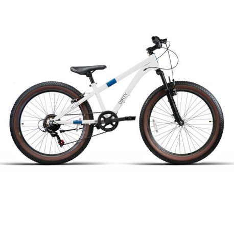 BICI 26" NIÑO ACERO "FAT200" 1x7VEL C/SUSP BLANCA 2025 CABLEADO INTERNO