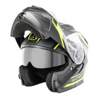 LIQUIDACION STOCK Casco Acerbis Serel Negro Amarillo talla M