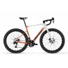 Bicicleta mendiz gravel G12.06*2 blanco-naranja brillo letras negras