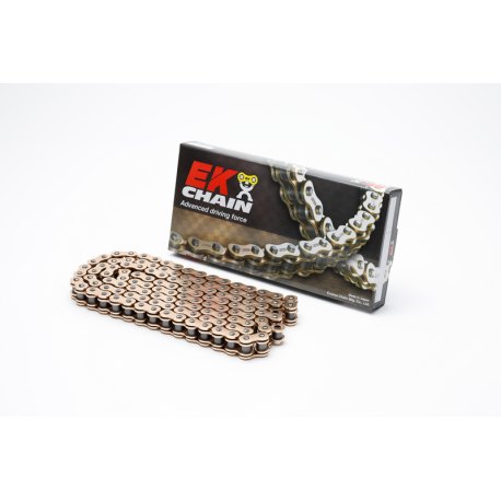 Cadena EK 525SRX2 QX-Ring 525 dorado 120 eslabones