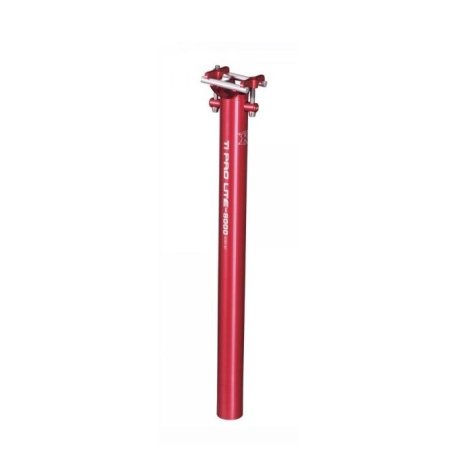 Liquidacion Tija sillin KCNC Ti Pro Lite 31.6mm ROJO 400mm