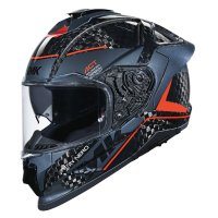 LIQUIDACION STOCK Casco integral TITAN CARBON NERO DECORADO BRILLO (GL263) TALLA XL