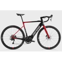 Bicicleta ebike carretera mendiz EF4.05 105 di2 negro-granate
