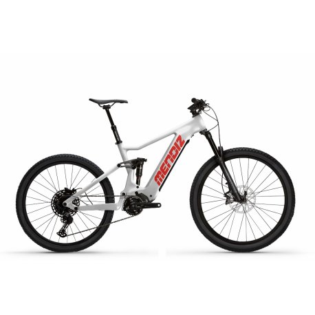 Bicicleta ebike mendiz EX41.06 880WH Blanco mate-letras rojas