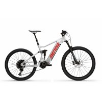 Bicicleta ebike mendiz ex41.10 blanco brillo-letras rojas