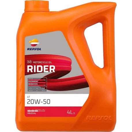 LIQUIDACION STOCK Aceite repsol moto rider 20w50 4l