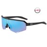 GAFAS R2 "FLUKE" NEGRO MATE LENTE AZUL