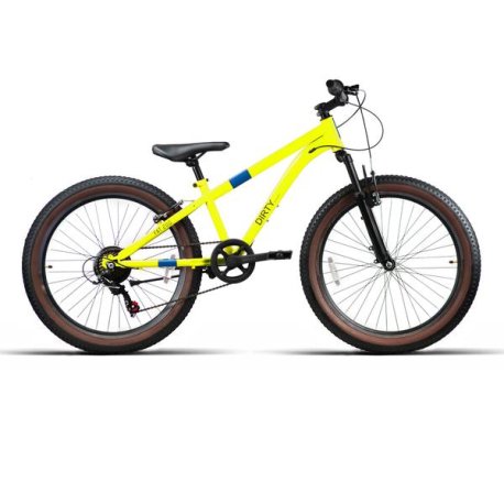 Bicicleta 24" JLWENTI "FAT200" 1x7VEL C/SUSP AMARILLO 2025