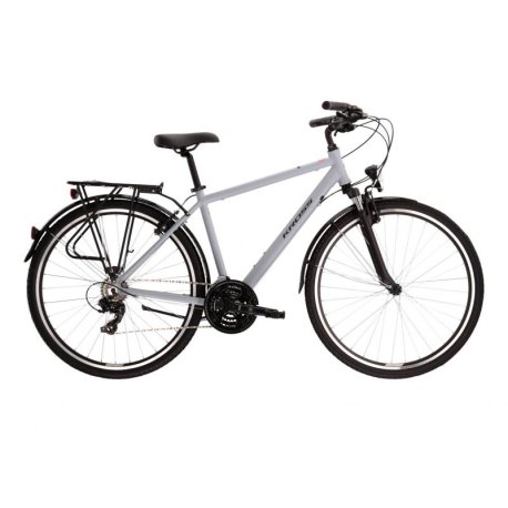 Bicicleta trekking kross 1.0 gris