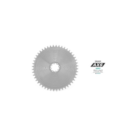 PLATO GARBARUK OVALADO DIRECT MOUNT AXS ROAD/GRAVEL AERO (44T, SILVER)