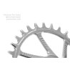 PLATO GARBARUK REDONDO DIRECT MOUNT CANNONDALE HOLLOWGRAM ROAD/GRAVEL (50T, SILVER)
