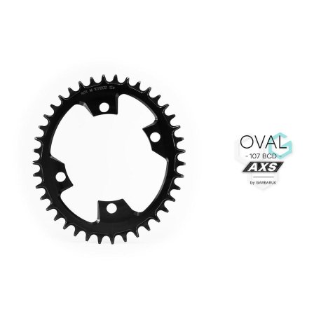 PLATO GARBARUK OVALADO 107 BCD (SRAM AXS) (46T, BLACK)