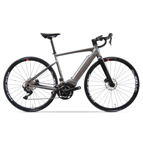 bicicleta ebike vitoria E-Bike Carretera SuperRide+ Polini 2x12 Di2 gris